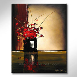 Sunday Morning's Guest wine art from Leanne Laine Fine Art