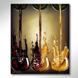 The Flames of Sauvignon wine art from Leanne Laine Fine Art