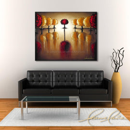 A Time to Reflect wine art from Leanne Laine Fine Art