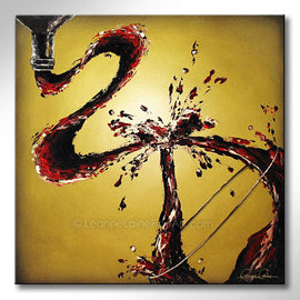 Vino Jewels wine art from Leanne Laine Fine Art