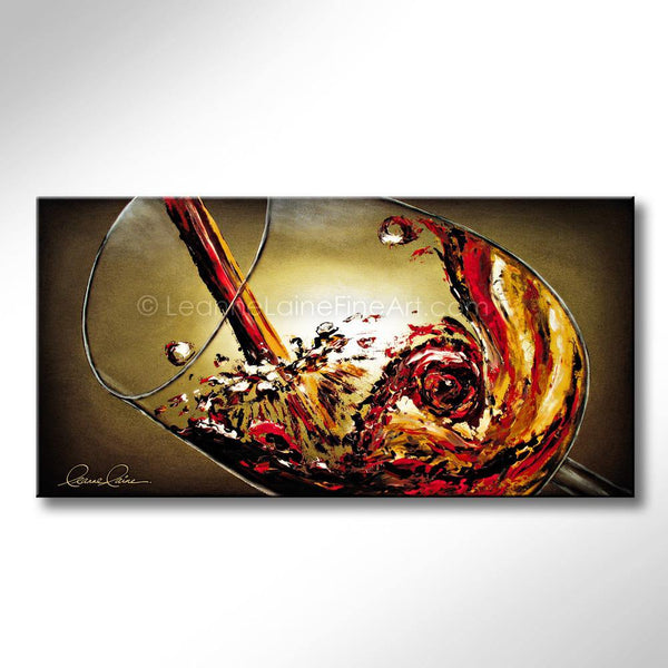 Rosato Storm wine art from Leanne Laine Fine Art