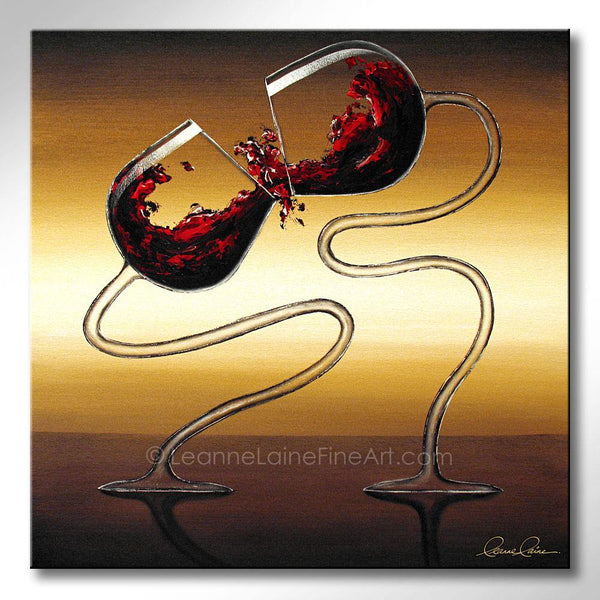 Mambo Merlot wine art from Leanne Laine Fine Art
