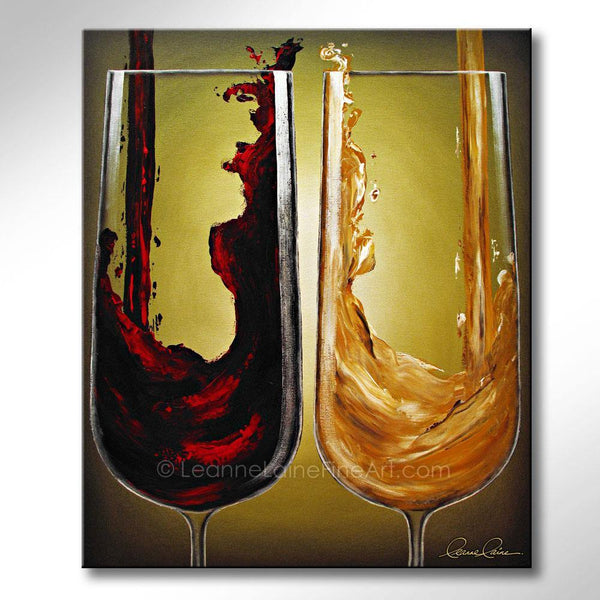 Majestic Cheer wine art from Leanne Laine Fine Art