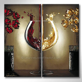 Aroma Therapy wine art from Leanne Laine Fine Art