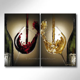 For the Love of Burgundy wine art from Leanne Laine Fine Art