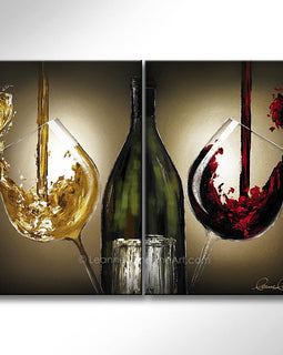 For the Love of Burgundy wine art from Leanne Laine Fine Art