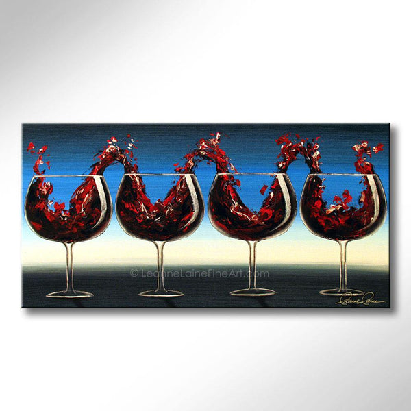 Tuscan Concerto wine art from Leanne Laine Fine Art