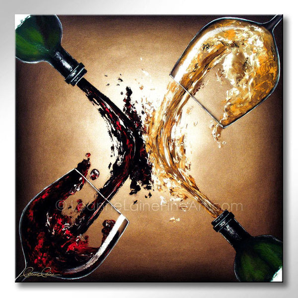 Sweet Vindication wine art from Leanne Laine Fine Art