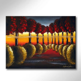 Amidst the Twilight wine art from Leanne Laine Fine Art