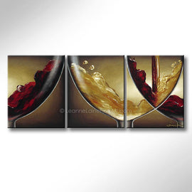 Sipping a Triple Take wine art from Leanne Laine Fine Art