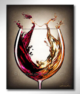 Ring Around The Rosé - Everlasting wine art from Leanne Laine Fine Art