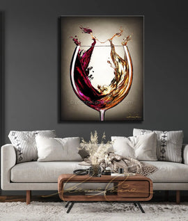 Ring Around The Rosé - Everlasting wine art from Leanne Laine Fine Art