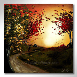 Mad October wine art from Leanne Laine Fine Art