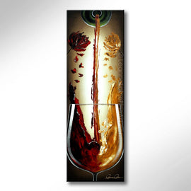 Petal Parade wine art from Leanne Laine Fine Art
