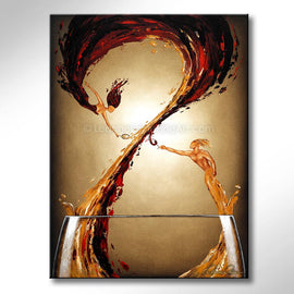 The Taste of Devotion wine art from Leanne Laine Fine Art