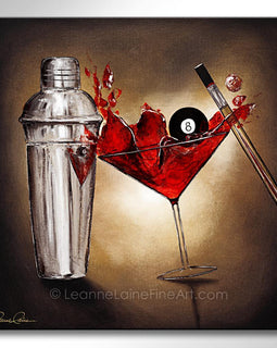 Sink It, Drink It wine art from Leanne Laine Fine Art