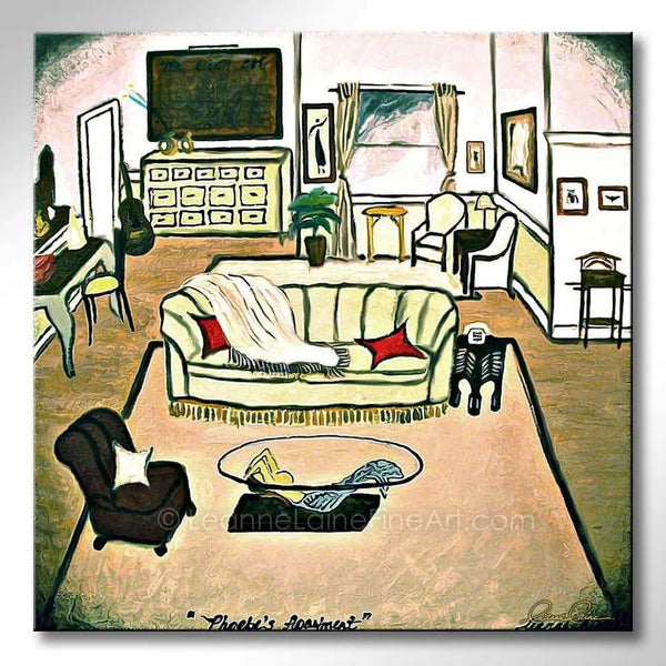 Phoebes Apartment | NBC Friends TV Art Leanne Laine Fine Art