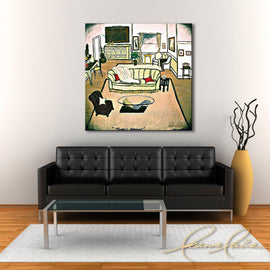 Phoebe's Apartment - (from The Friends Collection) wine art from Leanne Laine Fine Art