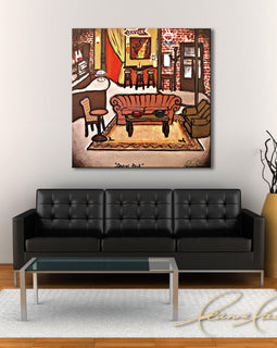 Central Perk - (from The Friends Collection) wine art from Leanne Laine Fine Art