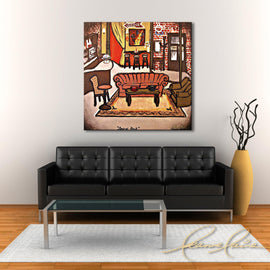 Central Perk - (from The Friends Collection) wine art from Leanne Laine Fine Art