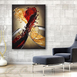 Distill My Blushing Heart wine art from Leanne Laine Fine Art