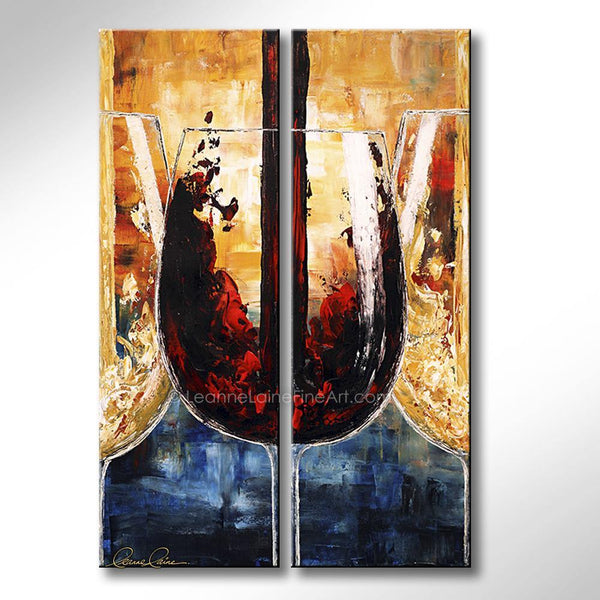 Synonymous with Sauvignon wine art from Leanne Laine Fine Art