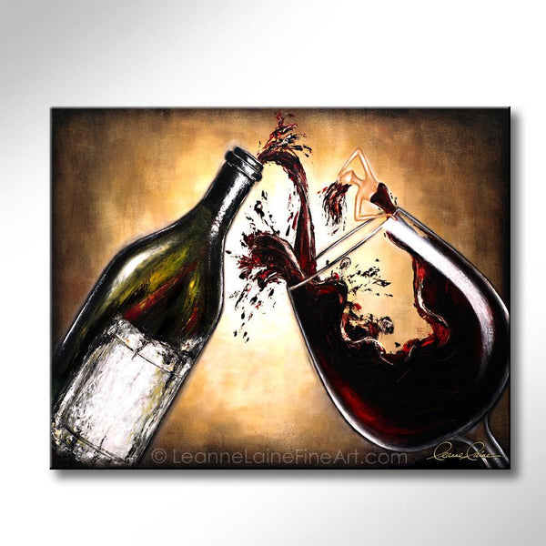 Heiress of Reserves wine art from Leanne Laine Fine Art