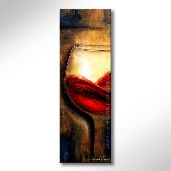 Elegantly Inconspicuous wine art from Leanne Laine Fine Art