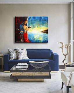 Here's to Us wine art from Leanne Laine Fine Art