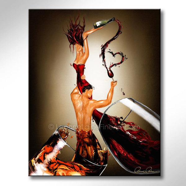 You Will Always Be the Wine to Whisk Me Away wine art from Leanne Laine Fine Art