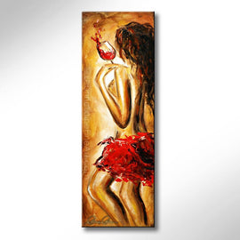 Rubylicious wine art from Leanne Laine Fine Art