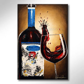The Grace of Grenache wine art from Leanne Laine Fine Art