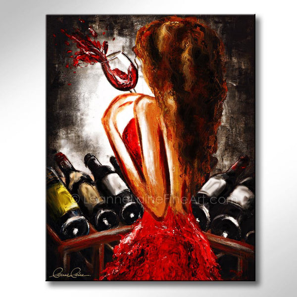 A Special Selection wine art from Leanne Laine Fine Art