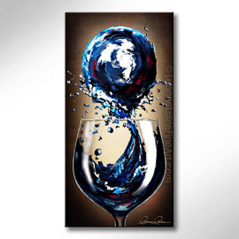 Tasting Earth's Goodness wine art from Leanne Laine Fine Art