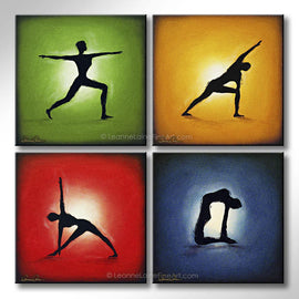 Shades of Yoga wine art from Leanne Laine Fine Art