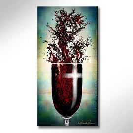 Remember My Love wine art from Leanne Laine Fine Art