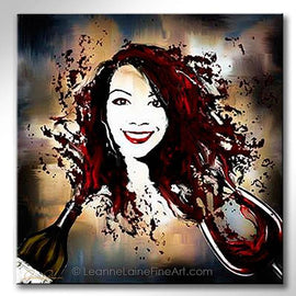 Silhouwine Custom Portrait (Your Face in Wine) wine art from Leanne Laine Fine Art
