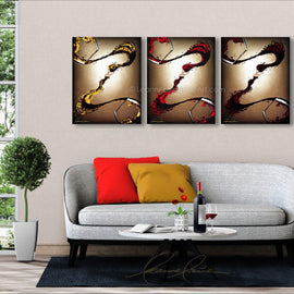The Body Collection wine art from Leanne Laine Fine Art