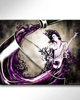 A Toast to a Rock Star wine art from Leanne Laine Fine Art