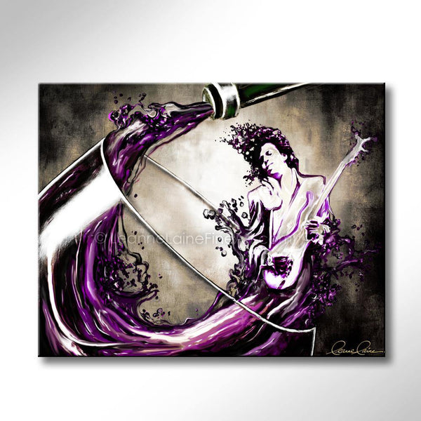 A Toast to a Rock Star wine art from Leanne Laine Fine Art