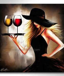 Pick Your Poison - Blonde Edition wine art from Leanne Laine Fine Art
