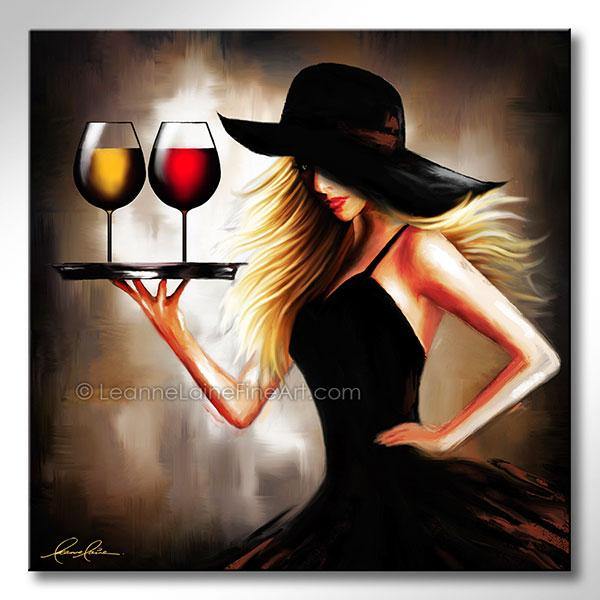 Pick Your Poison - Blonde Edition wine art from Leanne Laine Fine Art
