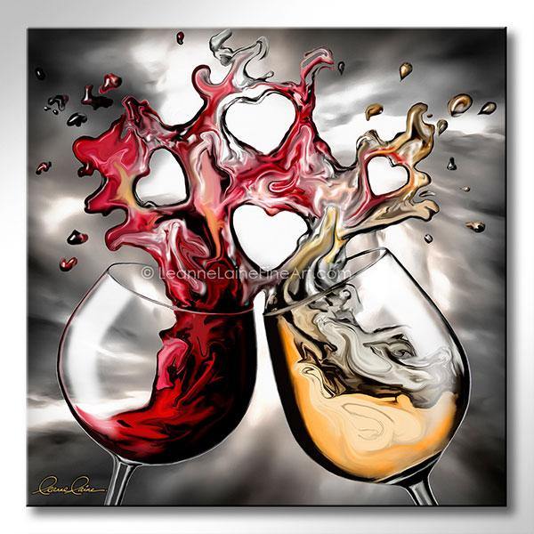 Unconditional wine art from Leanne Laine Fine Art