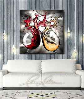 Unconditional wine art from Leanne Laine Fine Art