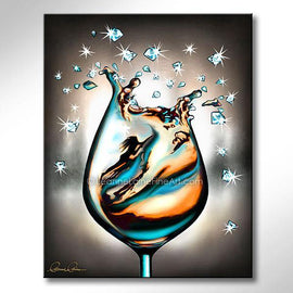 Crush It wine art from Leanne Laine Fine Art