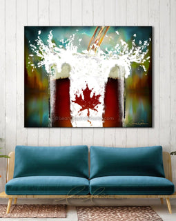 Home Sweet Foam wine art from Leanne Laine Fine Art