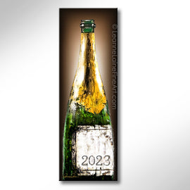 One Fine Champagne (customizable) wine art from Leanne Laine Fine Art