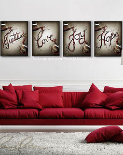 The Full Glass Collection wine art from Leanne Laine Fine Art