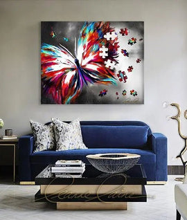 Wings of Wonder wine art from Leanne Laine Fine Art