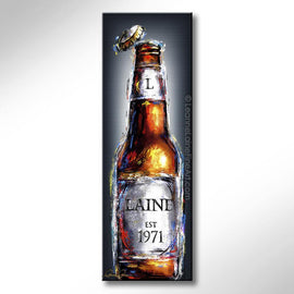 One Fine Beer (customizable) wine art from Leanne Laine Fine Art